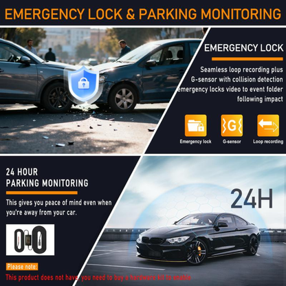 360 Degree View 4 Channel Dash Camera