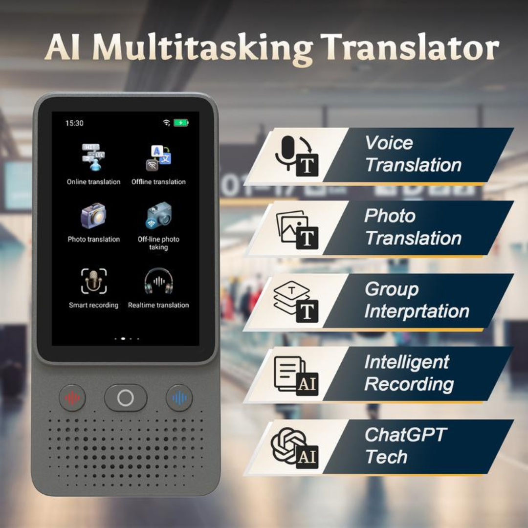 Portable AI Language Translator Device