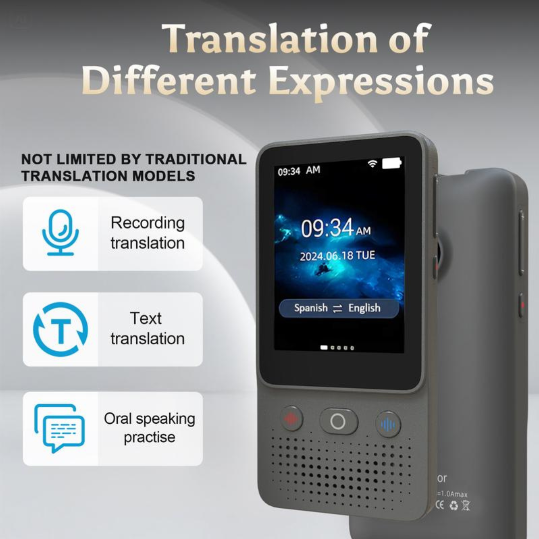 Portable AI Language Translator Device