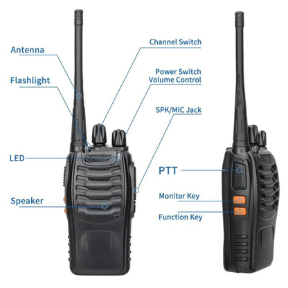 4pcs Long Range Two Way Ham Radios Transceiver