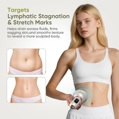 Portable Handheld Body Massager with Heat & Vibration