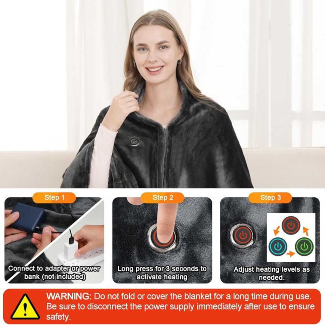 Portable USB Heated Blanket