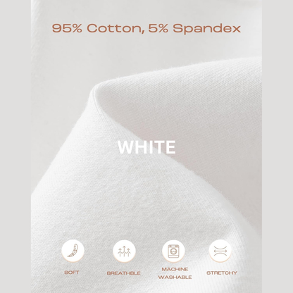 Bavocado Women's Plus Size XL-5XL High Waisted Cotton Underwear