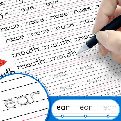 6 Magic Grooved Writing Practice Workbook for Kids